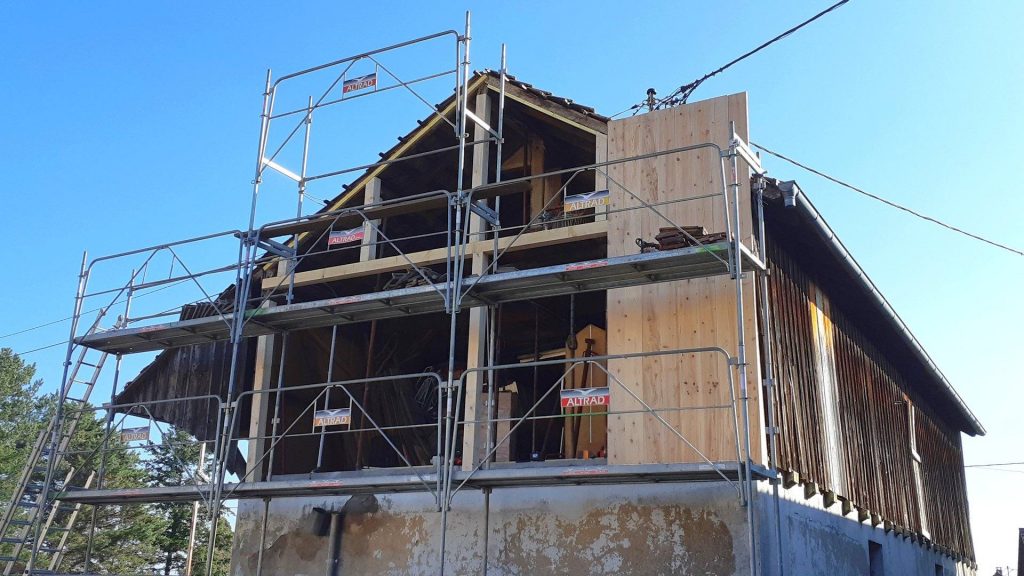 réalisation-bardage-bois-début-pose-Soultz